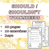 SHOULD modals worksheets ESL EFL English printable grammar