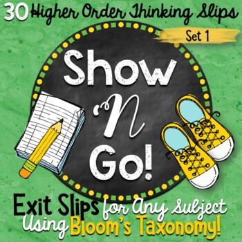 Preview of Exit Slips for Any Subject | Higher Order Thinking Skills