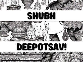 Preview of SHUBH DEEPOTSAV! Diwali Bulletin Board Decor Kit