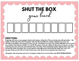 SHUT THE BOX: a math addition game (no prep)!