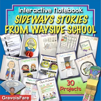 Preview of SIDEWAYS STORIES FROM WAYSIDE SCHOOL Interactive Notebook and Novel Unit