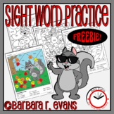 SIGHT WORD ACTIVITY Fall Coloring Pages High Frequency Wor