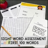 SIGHT WORD ASSESSMENT DATA TRACKING
