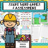 SIGHT WORD GAMES PLUS ASSESSMENTS BUNDLE COMPLETE SET- PRE