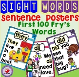 SIGHT WORD POSTERS FIRST 100 FRY'S WORDS