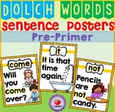 SIGHT WORD POSTERS PRE-PRIMER DOLCH WORDS