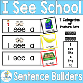 SIGHT WORD SENTENCE BUILDERS-Back to School Frames K-2 | S