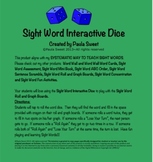 SIGHT WORD INTERACTIVE DICE~The Systematic Way to Teach Si