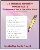 SIGHT WORD SENTENCE SCRAMBLE~The Systematic Way to Teach S