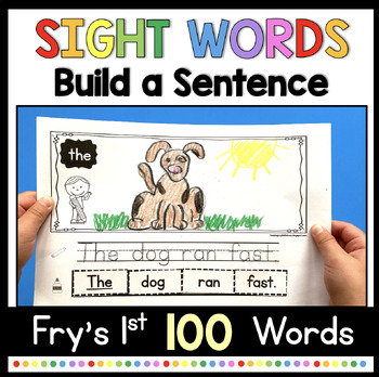 Preview of Kindergarten Sight Words - Build a Sentence High Frequency Words Writing Center