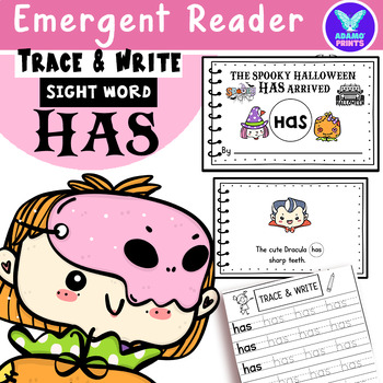 Preview of SIGHT WORD -The Spooky Halloween HAS Arrived A Emergent Reader Kindergarten ELA