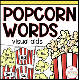 SIGHT WORD VISUAL AIDS - POPCORN WORDS