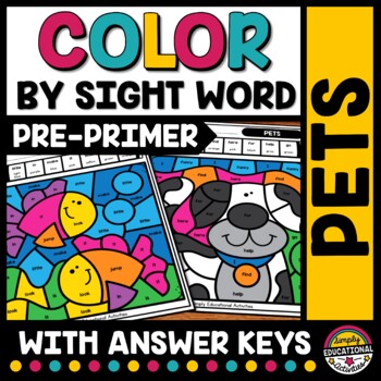 Preview of SIGHT WORD WORKSHEETS PACKET PETS COLORING PAGES MAY ACTIVITY MORNING WORK