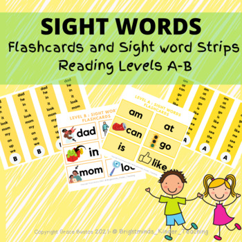 Preview of SIGHT WORDS with Visuals- EDITABLE {JAN RICHARDSON [LEVELS A &B] }