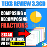 TEKS Review 3.3CD Decomposing and Composing Fractions | SI
