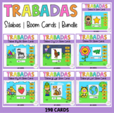 Sílabas trabadas Boom Cards bundle Digital Spanish blends