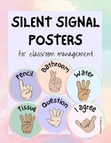 SILENT HAND SIGNAL POSTERS | CLASSROOM MANAGEMENT | PASTEL