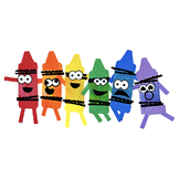 SILLY CRAYON PEOPLE TEMPLATE.