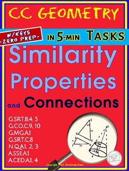 Preview of SIMILARITY: Properties and Connections ( HS Geometry Tasks/ Warm Ups- Unit 13.1)