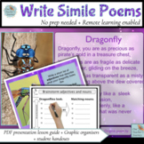 SIMILE POEMS guided lesson plan for dragonfly POETRY WRITI