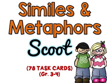 Preview of Simile and Metaphors Task Cards