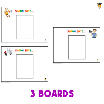 Board Game - Simon Says! - ESL worksheet by Baby V