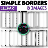 SIMPLE  Borders Hand Drawn Clip Art Images