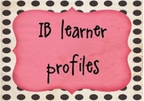 SIMPLE IB LEARNER PROFILE POSTERS