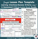 OTES 2.0 Evaluation Ready: Lesson Plan Template, Assessmen
