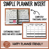 SIMPLE Planner Inserts