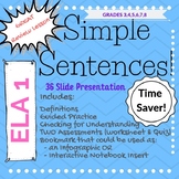 SIMPLE SENTENCE REVIEW (PowerPoint)