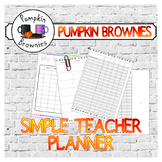 SIMPLE Teacher planner