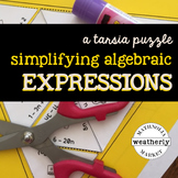 SIMPLIFYING EXPRESSIONS algebraic - a TARSIA jigsaw puzzle