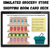 SIMULATED GROCERY SHOPPING ORDER LIFE SKILLS BOOM CARD DEC