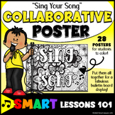 SING YOUR SONG Collaborative Poster Project Growth Mindset