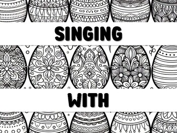 Preview of SINGING WITH MY FRIENDS! HAPPY EASTER! Easter Craft and Decor Kit