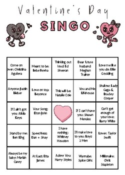 Preview of SINGO Valentines Day Theme