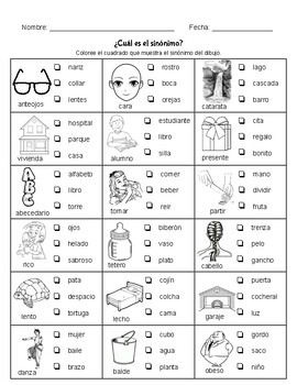Preview of SINÓNIMOS Y ANTÓNIMOS - SYNONYMS & ANTONYMS - posters, writing, test & more