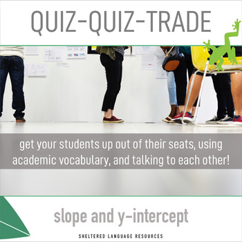 Preview of Slope and y-Intercept Quiz Quiz Trade Game
