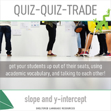 Slope and y-Intercept Quiz Quiz Trade Game