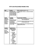 SIOP lesson plan for Healthy/Unhealty snacks