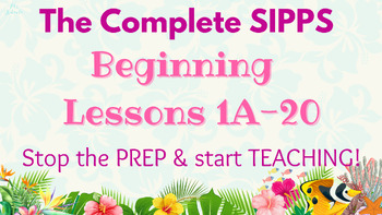 Preview of SIPPS Beginning Lessons 1A-20 (4th Edition)