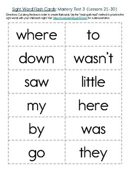 Beginning Words Level B Flash Cards Sight Words - The School Box Inc