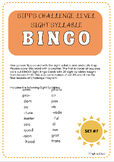 SIPPS Challenge Sight Syllable Bingo #7