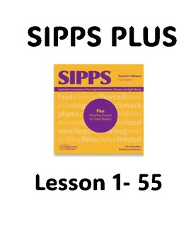 Preview of SIPPS PLUS Quick Reference Guide - Lesson 1-55
