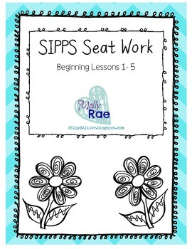 Preview of SIPPS Sight Word Seat Work *BUNDLE*; Beginning Lessons 1- 20