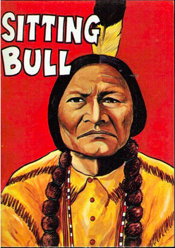 Preview of SITTING BULL (c. 1831-1890): Coloring pages, Teton Dakota Native American chief