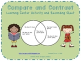Compare and Contrast Center Activities (6 SETS)