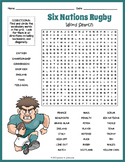 SIX NATIONS RUGBY CHAMPIONSHIPS Word Search Puzzle Workshe