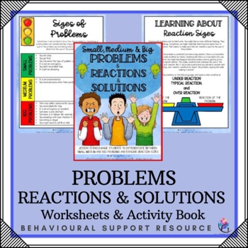 Preview of SIZE OF THE PROBLEM Workbook - Reactions Problems & Solutions